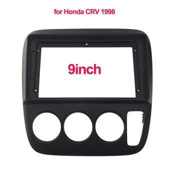  9-дюймовая панель автомобильного радиоприемника для Honda CRV 1998 с правосторонним приводом, рамка DVD-стереосистемы, Монтаж панели, Панель для установки приборной панели