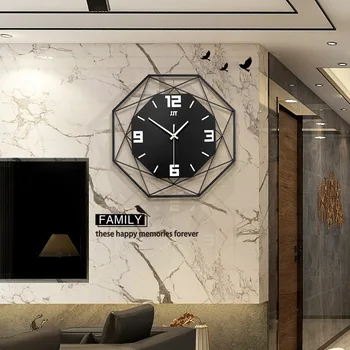  Настенные часы в скандинавском стиле, креативные часы для гостиной, домашние металлические украшения, кварцевые часы, цифровые
