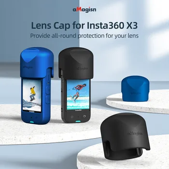  aMagisn для экшн-камеры Insta360 X3, силиконовая крышка объектива, липкая защита объектива, защитный чехол для тела Insta 360 one X3
