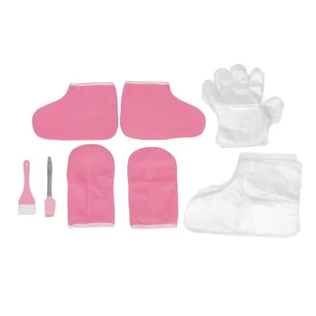  Восковые накладки для рук и ног Парафиновые Розовые Фланелевые Согревающие Восковые рукавицы для ног