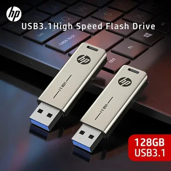  HP X796 USB3.1 Металлический USB Флэш-Накопитель 32 ГБ 64 ГБ 128 ГБ 256 ГБ Флеш-Накопитель Творческой Личности Автомобильный Музыкальный Подарок Высокоскоростной USB-Накопитель