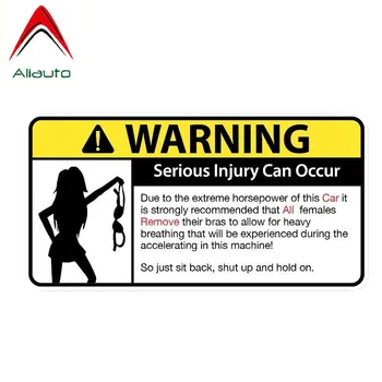  Предупреждение Aliauto Возможны серьезные травмы Автомобильные Наклейки Забавная ПВХ Наклейка для Mazda 2 3 6 Cx 5 Cx7 Volvo Xc90 Peugeot, 15СМ * 8СМ