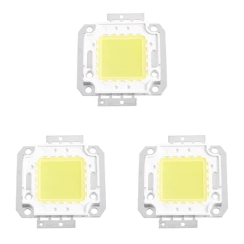 3X Белая лампа постоянного тока квадратной формы COB SMD светодиодный модуль с чипом 30-36 В 20 Вт