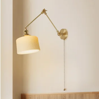  Скандинавский фонарь настенные бра светодиодный настенный светильник с выключателем kawaii room decor off white belt корейский декор комнаты merdiven bed wall lamp