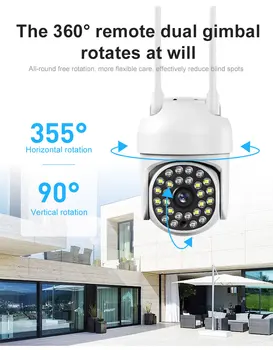  1080P Камера видеонаблюдения WiFi Mini Home Smart Двухсторонняя Lntercom Surval Камера Аудио Видео ночной монитор безопасности