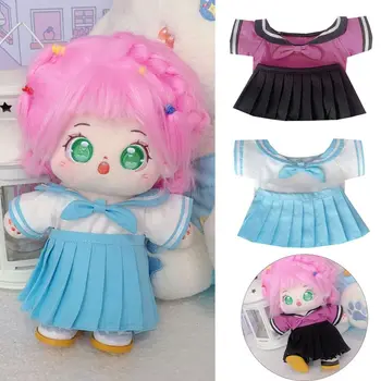  Мини-одежда в академическом стиле, милая кукла 2 цветов, школьная форма, костюм, мини-одежда, платья, 20 см Хлопковая кукла/ Куклы с хлопковой набивкой