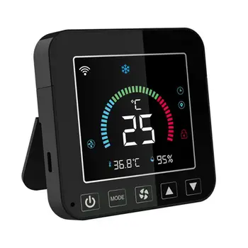  Датчик температуры и влажности Tuya Голосовое управление WiFi Умный термостат Smart Life Поддерживает Alexa Google Home в помещении