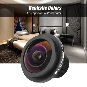  Металлическая видеокамера безопасности Fisheye Портативная 1-7-мм 180-градусная камера