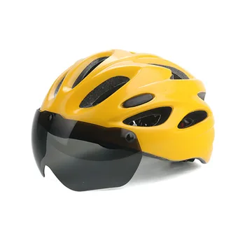  Профессиональный шлем для горных велосипедов, защитные очки, встроенная защитная шапочка для вождения, дорожный велосипед, велосипедный шлем для мужчин и женщин