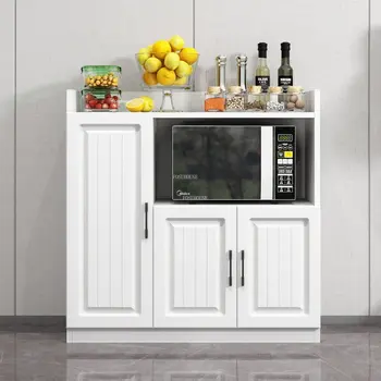  Современная кухонная мебель, скандинавские деревянные кухонные шкафы, Многослойный шкафчик, Простой бытовой обеденный шкаф, Вешалка для гостиной