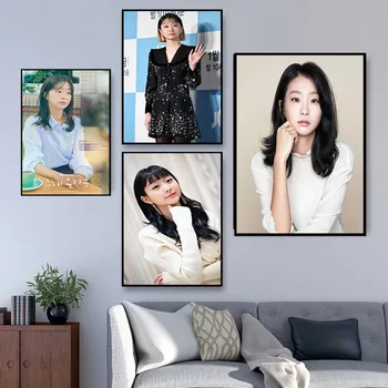  Стена с плакатом Ким Да Ми для гостиной Художественное оформление плаката Атласная ткань ярких цветов без рамки с принтом Мордена