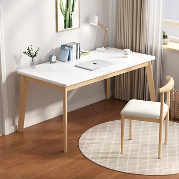  Письменный стол в скандинавском стиле Для дома, Минималистичная спальня, Простой настольный компьютерный стол, стол для учебы, Стол для квартиры