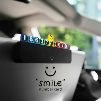  Знак парковки с улыбкой, движущийся знак с номером телефона, скрытые подарки для украшения автомобиля