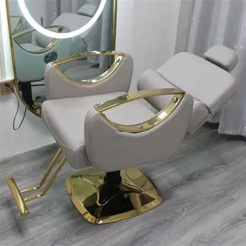  Вращающееся косметическое колесо, парикмахерские кресла, вращающееся кресло для педикюра, Маникюрные парикмахерские кресла, Простая салонная мебель Friseurstuhl YQ50BC