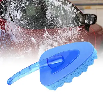  Автомобильная губчатая щетка, высокоэффективный, хорошо впитывающий воду инструмент для мойки автомобилей, Многоцелевой синий инструмент для чистки окон и дверей автомобиля
