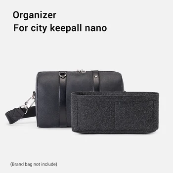  Органайзер Для Вставной Сумки City Keepall Nano Small Handbag Tote Shaper, Дорожная Сумка-Кошелек С Подкладкой Для Внутренних Сумок