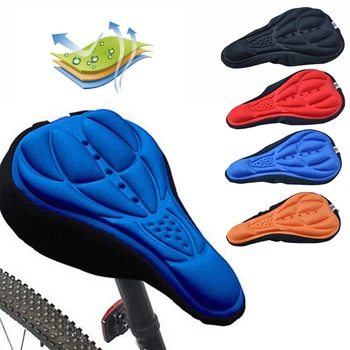  Комфортная 3D губчатая подушка для велосипедного сиденья, дышащий чехол для горного велосипеда, велосипедное Седло, коврик для сиденья, аксессуары для велосипедов, 4 цвета