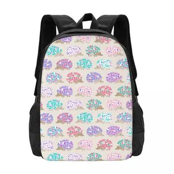  Простой Стильный студенческий школьный рюкзак Hedgehog, водонепроницаемый повседневный рюкзак большой емкости для путешествий, рюкзак для ноутбука