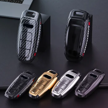  Модный ABS Автомобильный Чехол Для Дистанционного Ключа Брелок Для Audi A6 A7 A8 C8 Q8 D5 E-Tron Protector Keyless Shell Аксессуары