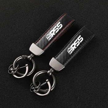  Брелок из углеродного волокна с логотипом, изготовленные на заказ Деловые Подарки, Брелок для ключей Для мужчин и женщин, Ремешок для ключей от автомобиля Mini R55, Аксессуары