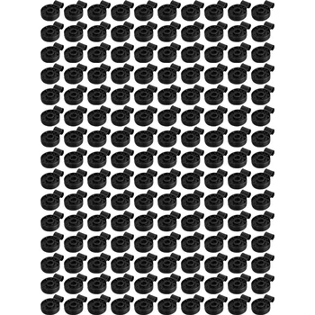  150 штук пластиковых зажимов черного цвета для защитной ткани, затемняющей ткани Пластиковые зажимы