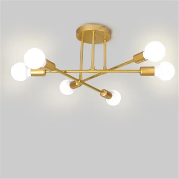  Новая современная потолочная люстра в скандинавском стиле для столовой, кухонного освещения, дизайнерских потолочных светильников для поверхностного монтажа Avize Lustre Lighting