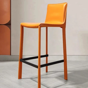  Металлический барный стул Барный стул минималистичный Скандинавский современный дизайн Барный стул Столешница Кухня Sillas Para Comedor Ресторанная Мебель для дома