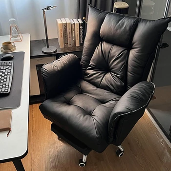  Опорное офисное кресло с поворотным основанием, Дизайнерская основа, Роскошное офисное кресло Nordic с высокой спинкой, Игровая офисная мебель Nordic Silla