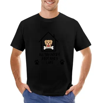  Все, что Вам нужно, - Это футболка с Изображением Собаки И Озера, Эстетическая одежда, мужские графические футболки с аниме