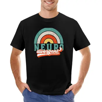  Нейродивергентная футболка Pride с аутизмом, СДВГ и РАС, футболки с графическими принтами, милые топы, мужская одежда