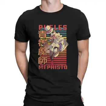  Mephisto Pheles Специальная футболка Ao No Exorcist Повседневная футболка Летние вещи для взрослых
