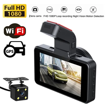  Автомобильный Видеорегистратор WiFi Dash Cam 3.0 Full HD 1080P Камера Заднего Вида Видеорегистратор Auto Dashcam Black Box GPS Автомобильные Аксессуары Ночного Видения