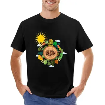  Футболка с изображением Дня Земли, футболка для мальчика, дизайнерская футболка для мужчин
