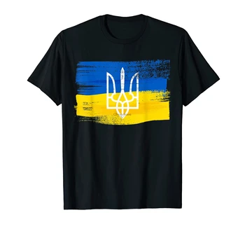  Футболка с изображением флага Украины и герба украинского патриота