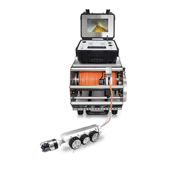  Водонепроницаемый робот для осмотра канализационных сливных труб IP68, гусеничный робот PTZ-камера с электроприводом и контроллером