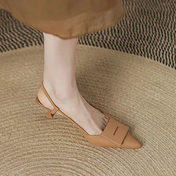  LLUUMIU женщины 2023 мелкий рот сандалии мода высокий каблук сандалии женщин туфли с острым носом светло знакомые простые высокие каблуки