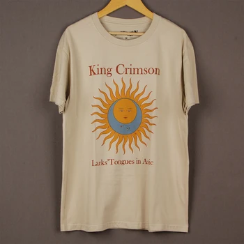  King Crimson Футболка In The Court Of The Crimson King Прог-Рок Led Zeppelin Queen Deep Purple Yes Мужская Женская футболка