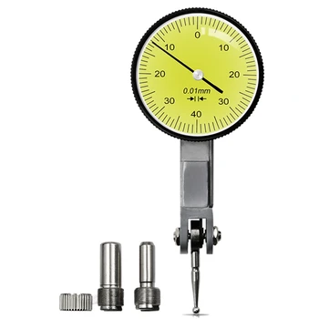  Точный измерительный индикатор с циферблатом Прецизионный Метрический С направляющими в виде Ласточкиного хвоста Крепление Измерительного прибора 0-4 0,01 мм Инструмент