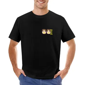  Милая футболка со знаком зодиака Близнецы, черная футболка, мужские футболки оверсайз