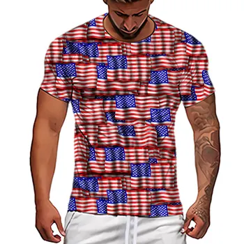  Футболка с национальным флагом, мужской модный топ большого размера 6XL из мягкого полиэстера с 3D принтом, быстросохнущая одежда в стиле панк с коротким рукавом, мультиразмер C