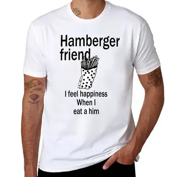  Футболка New Hamberger friend (верное воспроизведение), забавные футболки, футболка с изображением животных, рубашка для мальчиков, мужская одежда