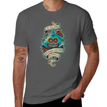  Новая футболка Slime de los Muertos, топы, графическая футболка с коротким рукавом, футболка Оверсайз, мужские забавные футболки