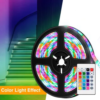  Светодиодные ленты сверхдлинной длины RGB 2835 Изменяющих цвет светодиодных лент 24 клавиши дистанционного управления светодиодными лампами для спальни кухни домашнего декора