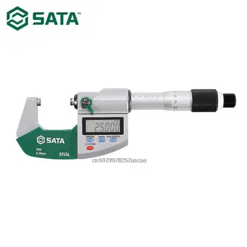  Точность цифрового микрометра SATA 0-25mm 0.002 мм IP65