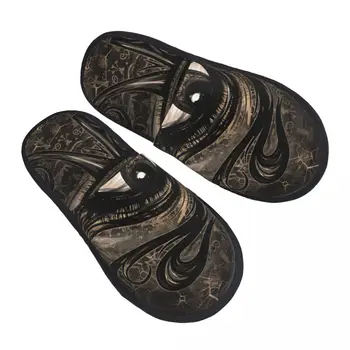  Изготовленные на заказ египетские Домашние Тапочки Eye Of Horus из мягкой пены с эффектом памяти, женские Wadjet Digital Art, уютные теплые противоскользящие тапочки