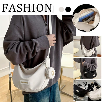  Женская холщовая сумка-тоут, большие сумки-хобо Для женщин, эстетичные кошельки через плечо, милая простая школьная сумочка через плечо