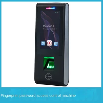  Машина для контроля доступа по отпечаткам пальцев, считывающая пароль, машина для посещаемости, Двухдверный магнитный замок, Стеклянная дверь, Набор электрических разъемов