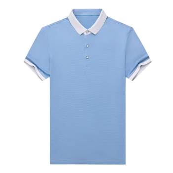  Мужская рубашка поло с коротким рукавом, летние топы с контрастным воротником, модная повседневная мужская одежда A2221